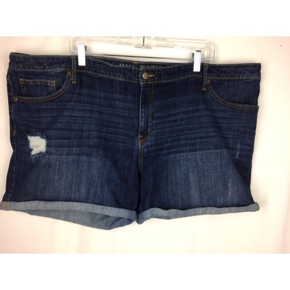 Ava & Viv Mid Rise Midi Shorts Stretch Denim EP1